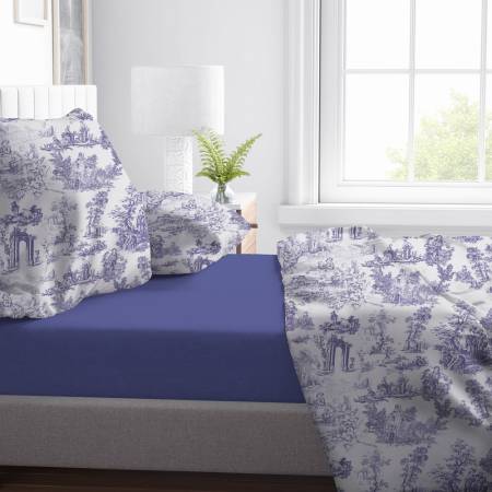 Completo letto arredo in Percalle ‘Tual-De-July-Blue’