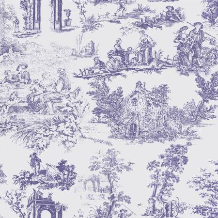 Completo letto arredo in Percalle ‘Tual-De-July-Blue’