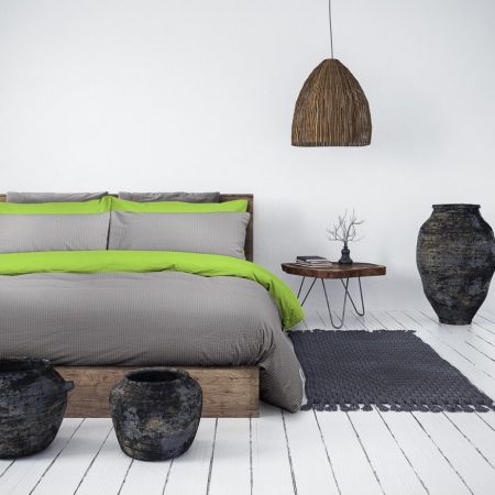 Copri piumino No stiro Daunex 100% Cotone Verde