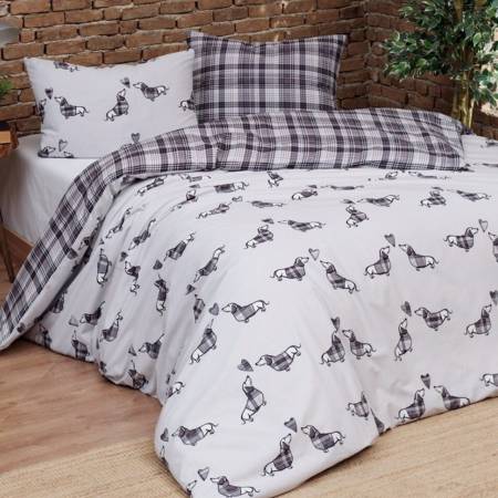 Parure copripiumino Bassotti Daunex con federa Double Face