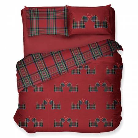 Parure copripiumino Cuccioli Daunex con federa Double Face