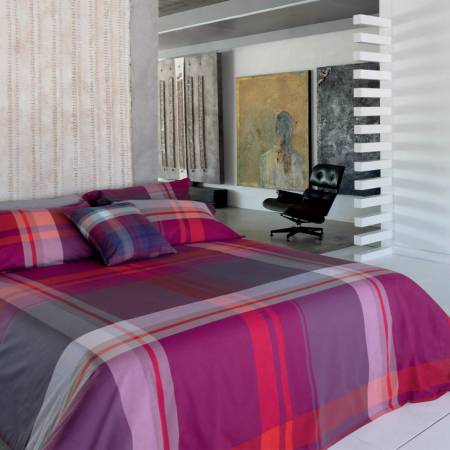 Parure copripiumino matrimoniale bossi in cotone tinto in filo Glenn