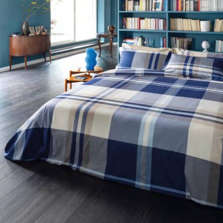 Parure lenzuola Azul tinte in filo Bossi