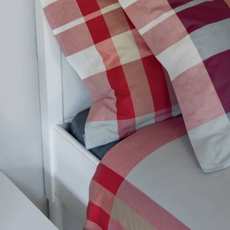 Parure lenzuola Birr tinte in filo Bossi