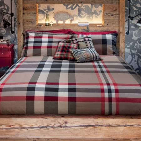 Parure lenzuola Malcom tinte in filo 