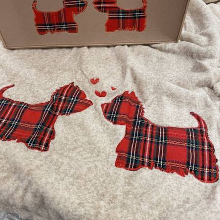 Plaid Morbidotto Daunex con borsa di feltro abbinata Love