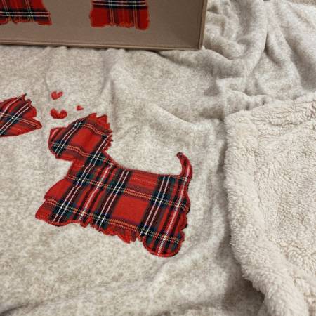 Plaid Morbidotto Daunex con borsa di feltro abbinata Love