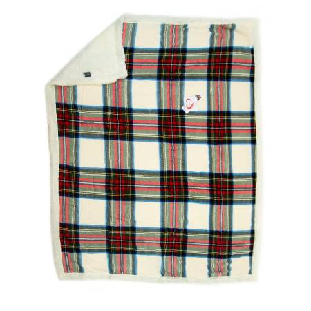 PLAID MORBIDOTTO DAUNEX TARTAN NATURALE