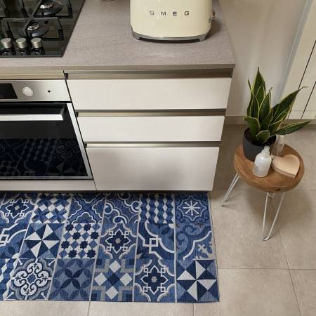 Tappeto cucina Cementine antiscivolo e lavabile in lavatrice
