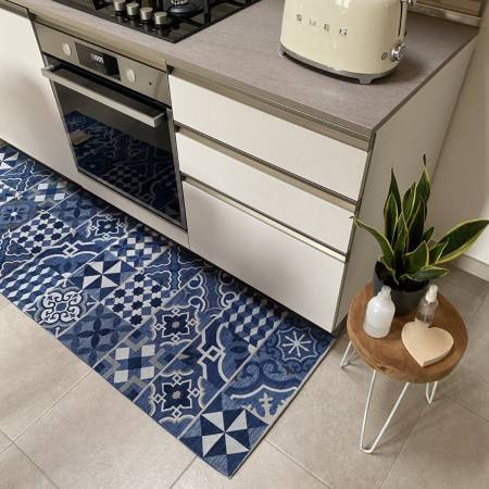 Tappeto cucina Cementine antiscivolo e lavabile in lavatrice