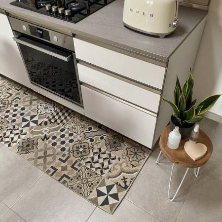 Tappeto cucina Cementine antiscivolo e lavabile in lavatrice