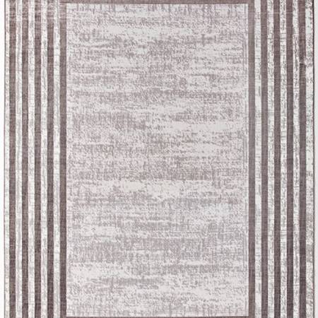 Tappeto moderno con cornice Dorian three tortora