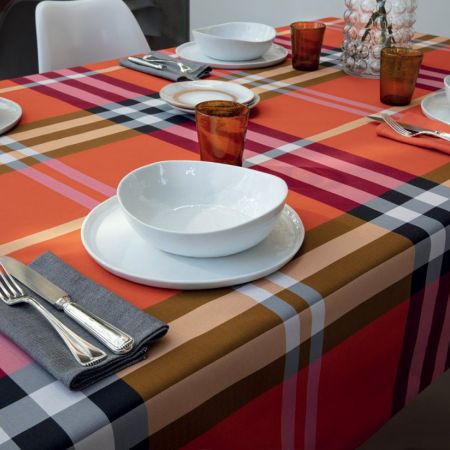 Tovaglia Bossi Tartan 1365 tinta in filo
