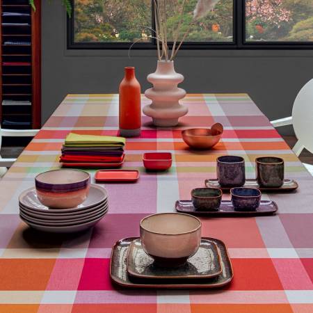 Tovaglia Bossi Tartan 1372 tinta in filo