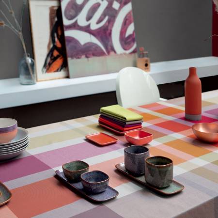 Tovaglia Bossi Tartan 1372 tinta in filo