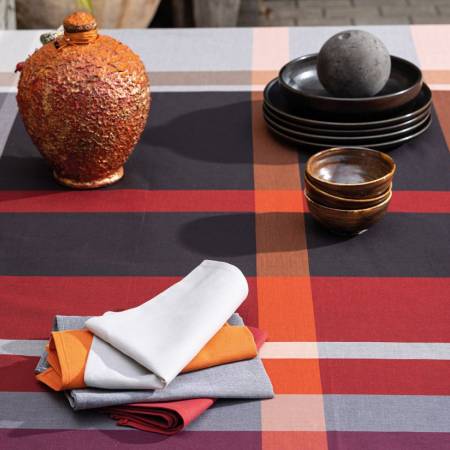 Tovaglia Bossi Tartan 1389 tinta in filo